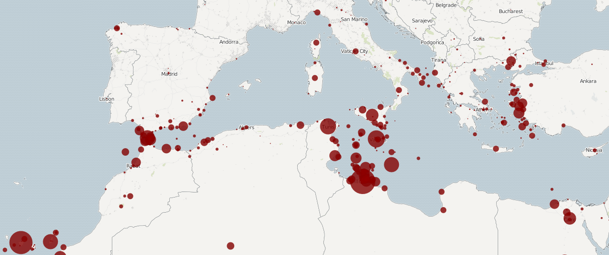 Todesfalle Mittelmeer: das europäische Grenzregime verursachte seit dem Jahr 2000 mehr als 29.000 Todesfälle (The Migrants Files 2015)