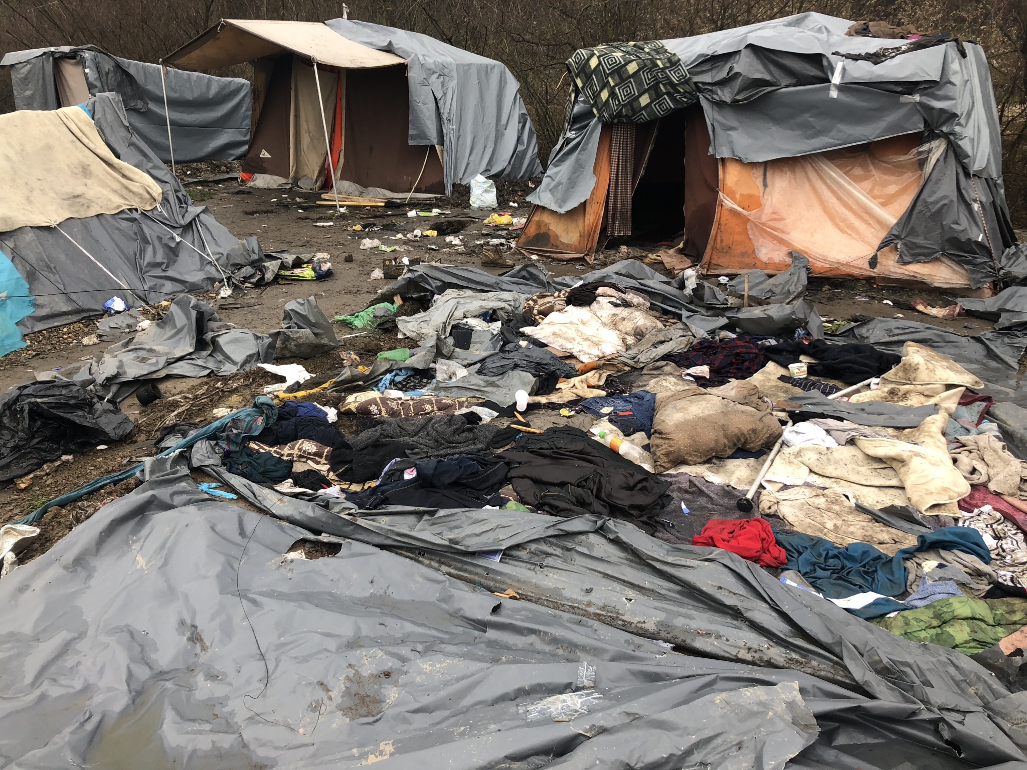 The makeshift Trnovi camp in Velika Kladuša (BiH), December 2018. Photograph by Adis Imamović. Published with the permission from the photographer.