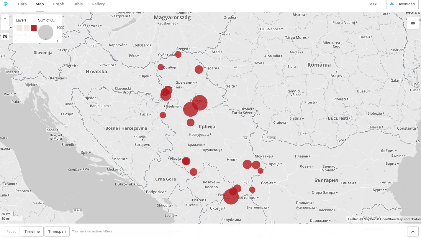 MAP.4: The new map of Serbian Camps in April 2019