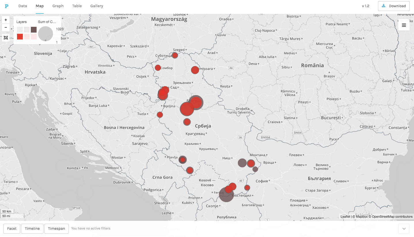 MAP.7: Occupancy – Capacity 2019 Serbia