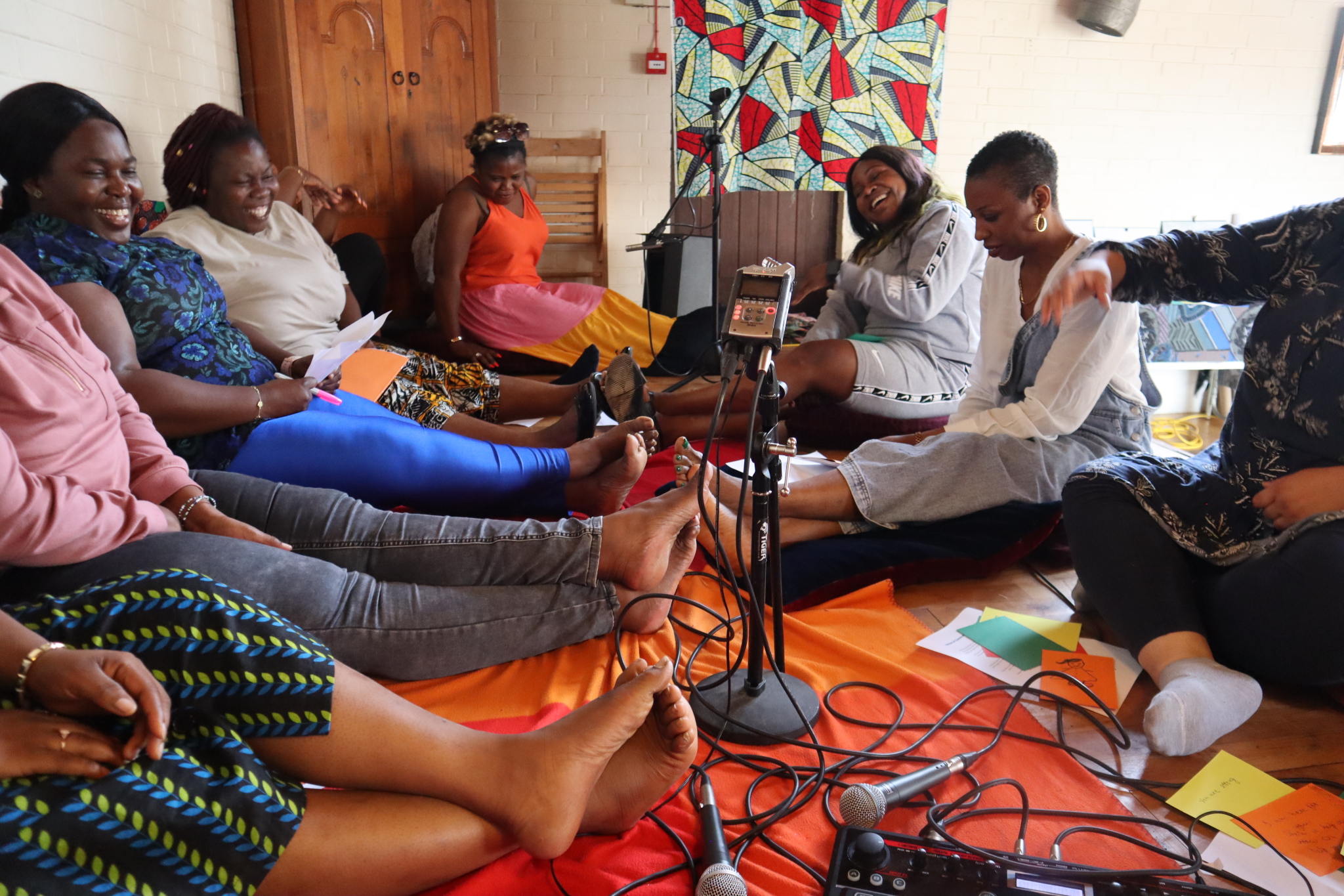 Image 9: Group improvisation using a loop station. ©Rebekka Hölzle